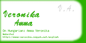 veronika amma business card